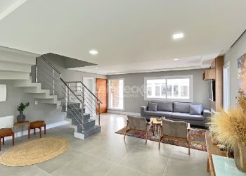 Casa em Condomínio para alugar com 334m², 3 dormitórios, 3 vagas no bairro Pedra Redonda em Porto Alegre